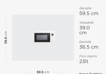 Arçelik MD 893 YFB Mikrodalga